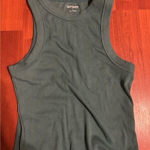 Old Navy Teal Ribbed Tank Top